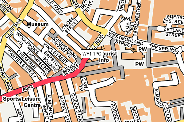 WF1 1PQ map - OS OpenMap – Local (Ordnance Survey)