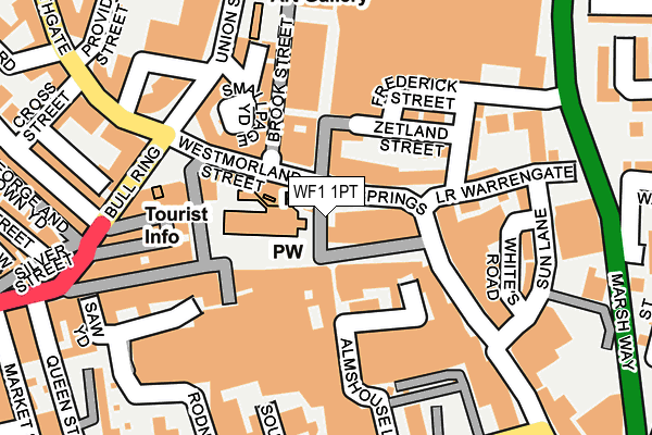 WF1 1PT map - OS OpenMap – Local (Ordnance Survey)
