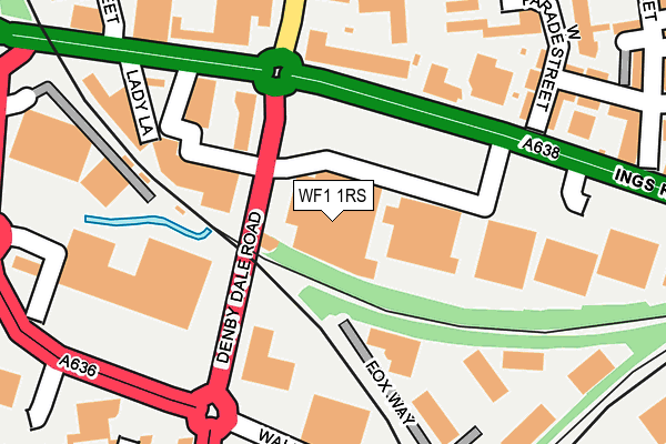 WF1 1RS map - OS OpenMap – Local (Ordnance Survey)