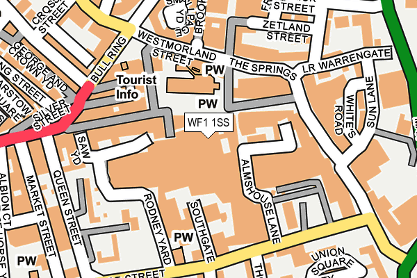 WF1 1SS map - OS OpenMap – Local (Ordnance Survey)