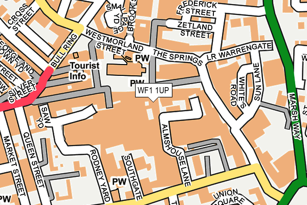 WF1 1UP map - OS OpenMap – Local (Ordnance Survey)