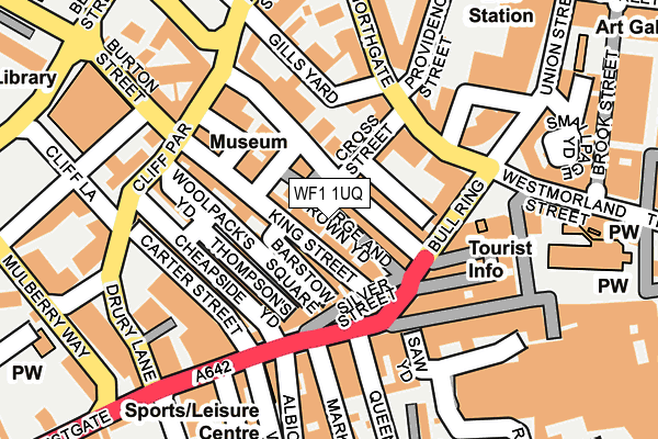 WF1 1UQ map - OS OpenMap – Local (Ordnance Survey)