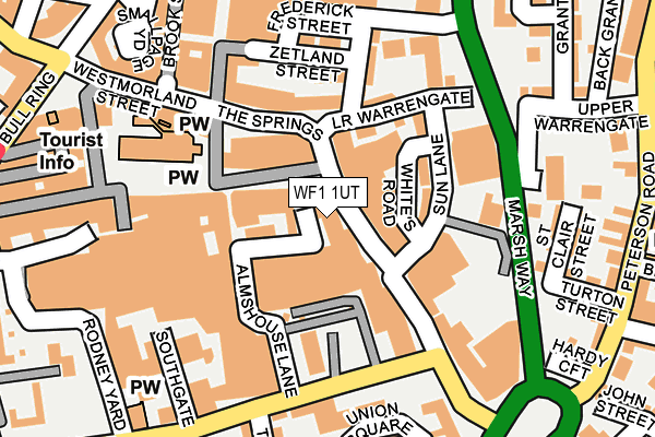 WF1 1UT map - OS OpenMap – Local (Ordnance Survey)