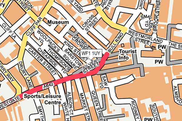 WF1 1UY map - OS OpenMap – Local (Ordnance Survey)