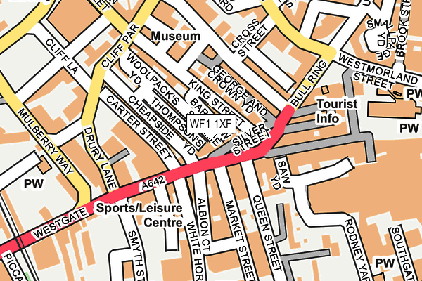 WF1 1XF map - OS OpenMap – Local (Ordnance Survey)