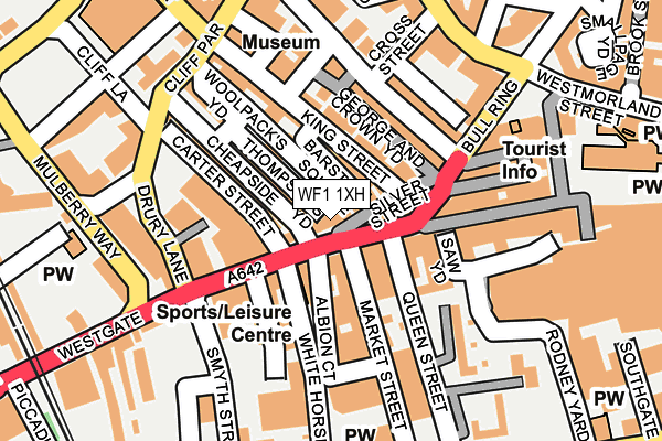 WF1 1XH map - OS OpenMap – Local (Ordnance Survey)