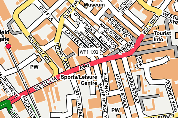 WF1 1XQ map - OS OpenMap – Local (Ordnance Survey)