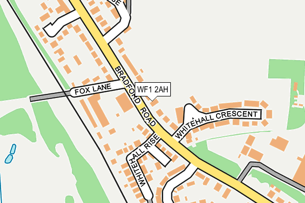 WF1 2AH map - OS OpenMap – Local (Ordnance Survey)