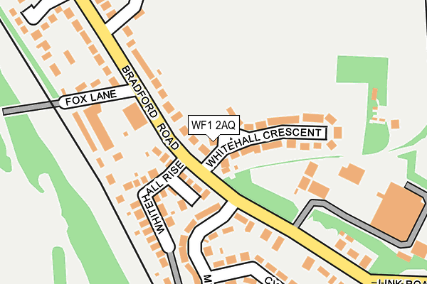 WF1 2AQ map - OS OpenMap – Local (Ordnance Survey)