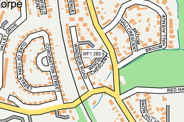 WF1 2BS map - OS OpenMap – Local (Ordnance Survey)