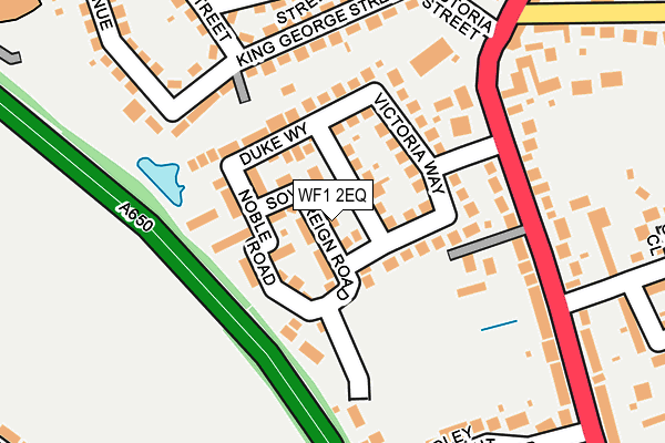 WF1 2EQ map - OS OpenMap – Local (Ordnance Survey)