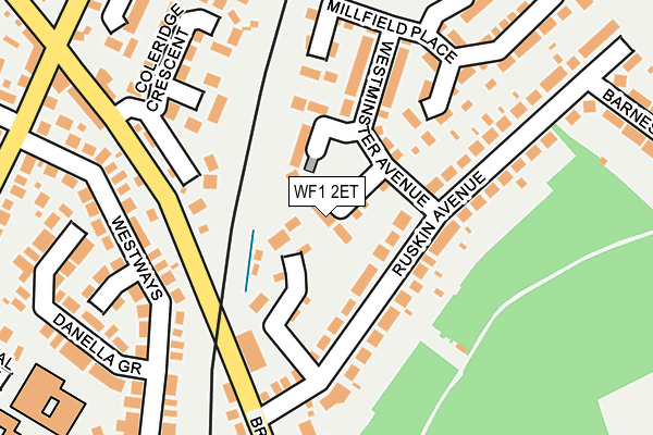 WF1 2ET map - OS OpenMap – Local (Ordnance Survey)