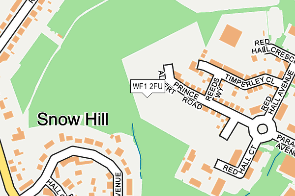 WF1 2FU map - OS OpenMap – Local (Ordnance Survey)