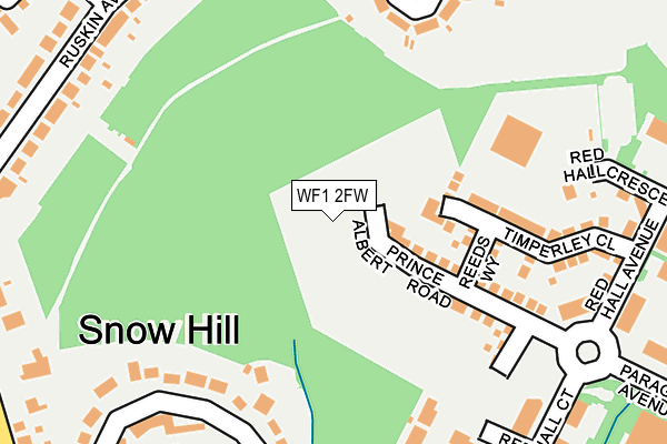 WF1 2FW map - OS OpenMap – Local (Ordnance Survey)