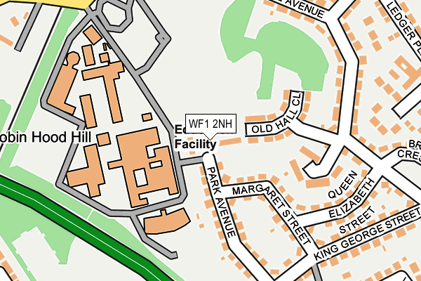 WF1 2NH map - OS OpenMap – Local (Ordnance Survey)