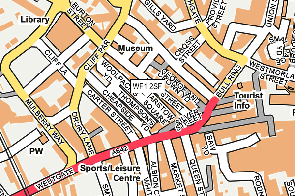 WF1 2SF map - OS OpenMap – Local (Ordnance Survey)