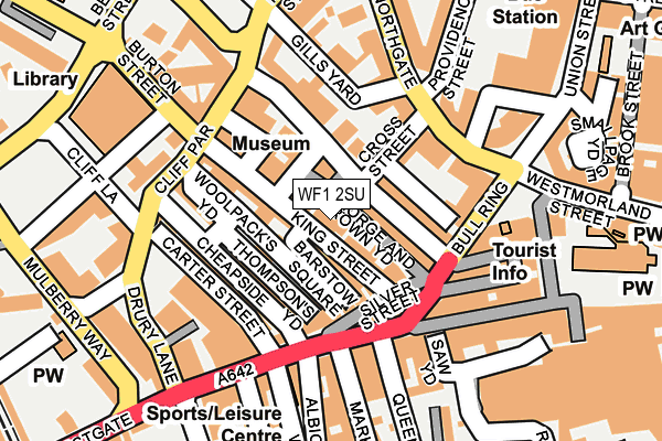 WF1 2SU map - OS OpenMap – Local (Ordnance Survey)