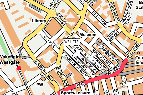 WF1 2TF map - OS OpenMap – Local (Ordnance Survey)