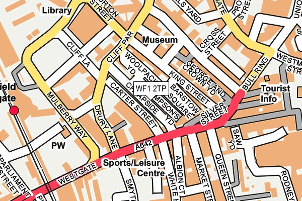 WF1 2TP map - OS OpenMap – Local (Ordnance Survey)