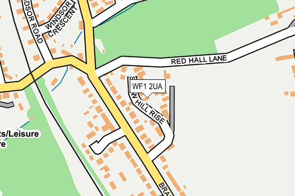 WF1 2UA map - OS OpenMap – Local (Ordnance Survey)