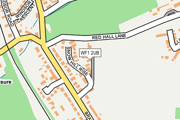 WF1 2UB map - OS OpenMap – Local (Ordnance Survey)