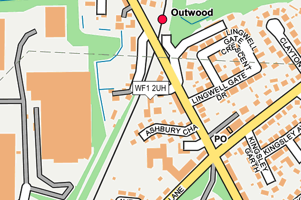 WF1 2UH map - OS OpenMap – Local (Ordnance Survey)