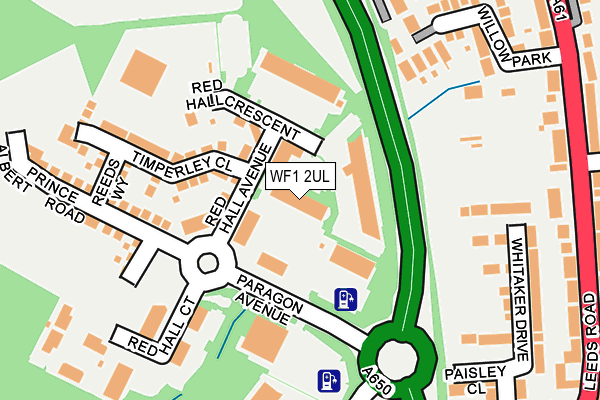 WF1 2UL map - OS OpenMap – Local (Ordnance Survey)