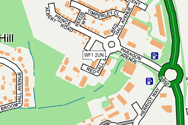 WF1 2UN map - OS OpenMap – Local (Ordnance Survey)