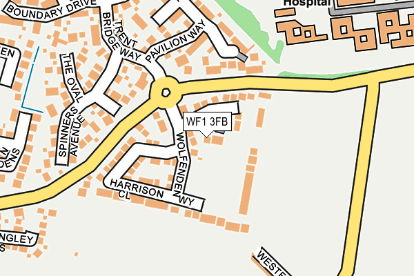 WF1 3FB map - OS OpenMap – Local (Ordnance Survey)