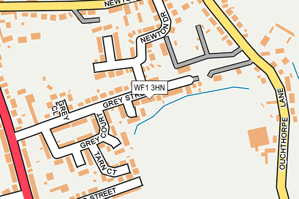 WF1 3HN map - OS OpenMap – Local (Ordnance Survey)