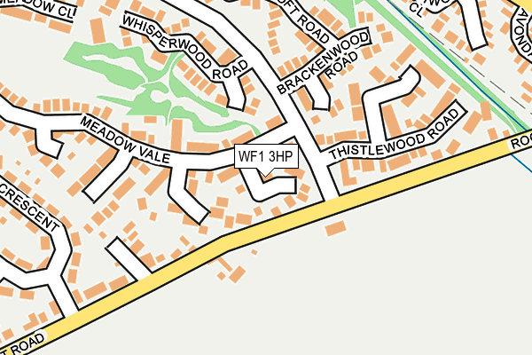 WF1 3HP map - OS OpenMap – Local (Ordnance Survey)