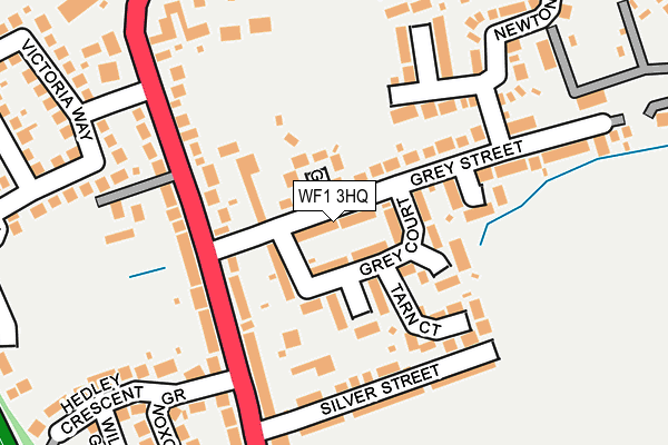 WF1 3HQ map - OS OpenMap – Local (Ordnance Survey)