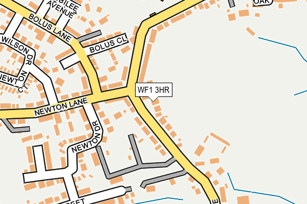 WF1 3HR map - OS OpenMap – Local (Ordnance Survey)