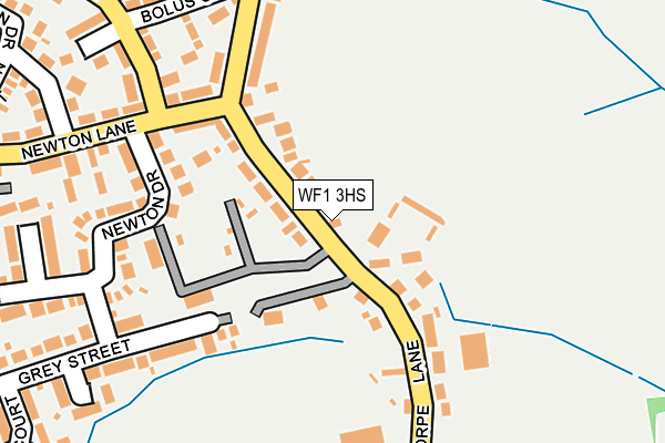 WF1 3HS map - OS OpenMap – Local (Ordnance Survey)
