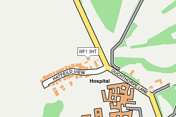WF1 3HT map - OS OpenMap – Local (Ordnance Survey)