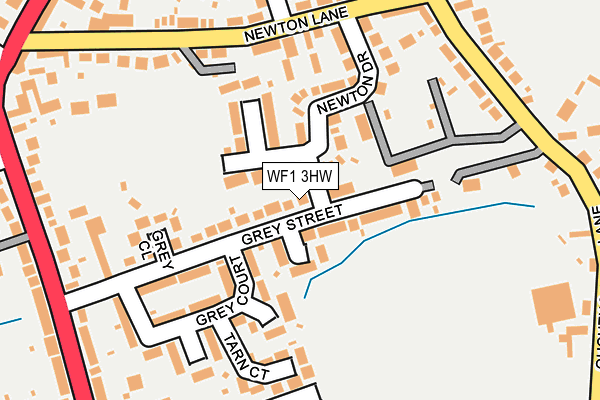 WF1 3HW map - OS OpenMap – Local (Ordnance Survey)
