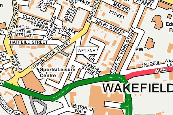 WF1 3NH map - OS OpenMap – Local (Ordnance Survey)