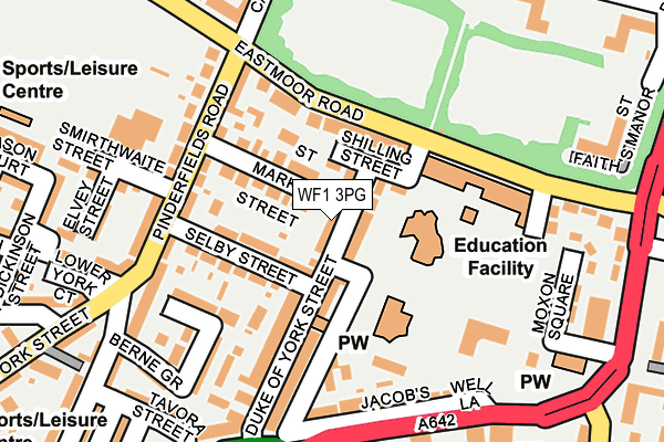WF1 3PG map - OS OpenMap – Local (Ordnance Survey)