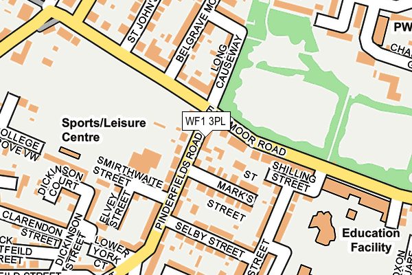 WF1 3PL map - OS OpenMap – Local (Ordnance Survey)