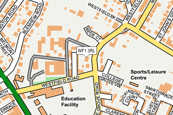 WF1 3RL map - OS OpenMap – Local (Ordnance Survey)