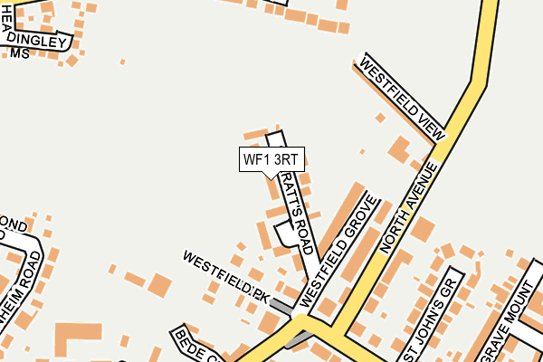 WF1 3RT map - OS OpenMap – Local (Ordnance Survey)