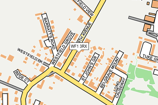 WF1 3RX map - OS OpenMap – Local (Ordnance Survey)