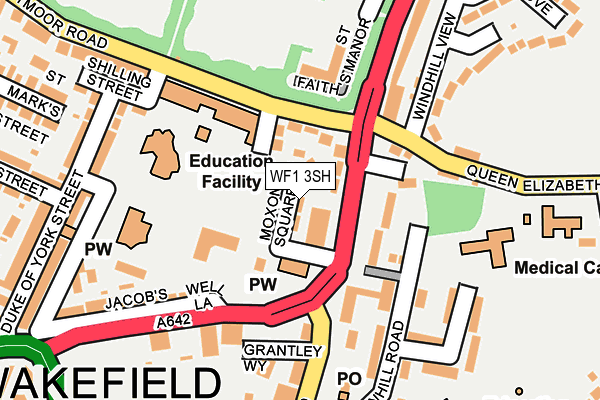 WF1 3SH map - OS OpenMap – Local (Ordnance Survey)