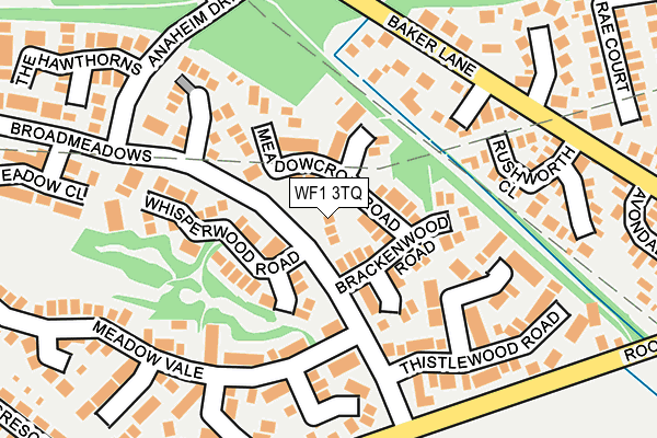 WF1 3TQ map - OS OpenMap – Local (Ordnance Survey)