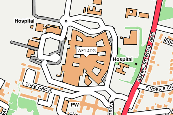 WF1 4DG map - OS OpenMap – Local (Ordnance Survey)