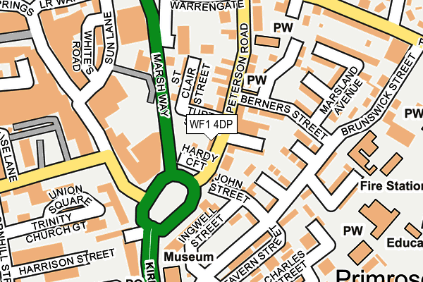 WF1 4DP map - OS OpenMap – Local (Ordnance Survey)