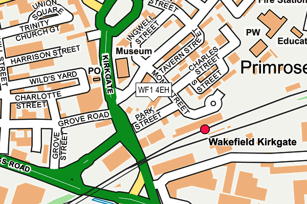 WF1 4EH map - OS OpenMap – Local (Ordnance Survey)