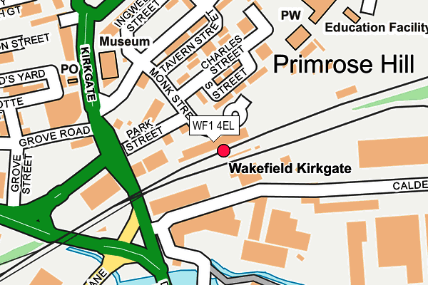 WF1 4EL map - OS OpenMap – Local (Ordnance Survey)