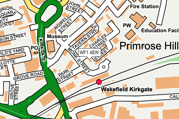 WF1 4EW map - OS OpenMap – Local (Ordnance Survey)