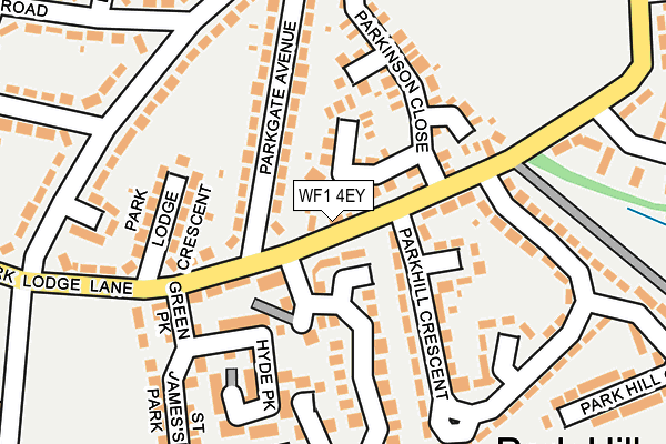 WF1 4EY map - OS OpenMap – Local (Ordnance Survey)